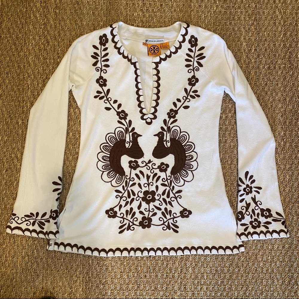 Tory Burch | Terry Embroidered Tunic Top